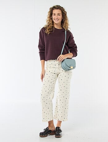 Sweat uni en molleton chaud