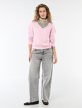 Sweat uni en molleton chaud