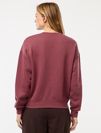 Sweat uni en molleton chaud