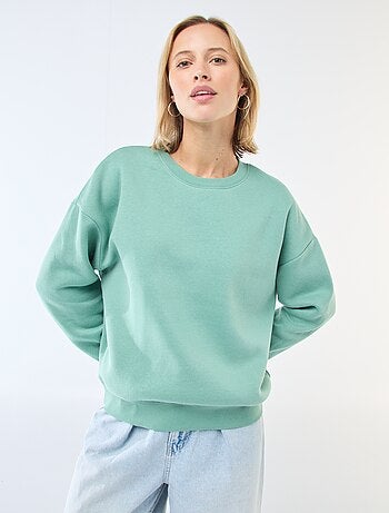 Sweat uni en molleton chaud