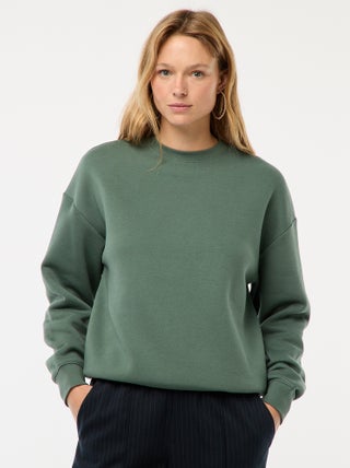 Sweat uni en molleton chaud
