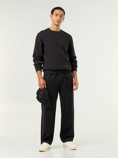 Sweat uni en molleton gratté - Kiabi