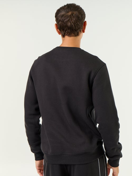 Sweat uni en molleton gratté - Kiabi
