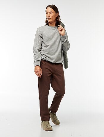 Sweat uni en molleton léger