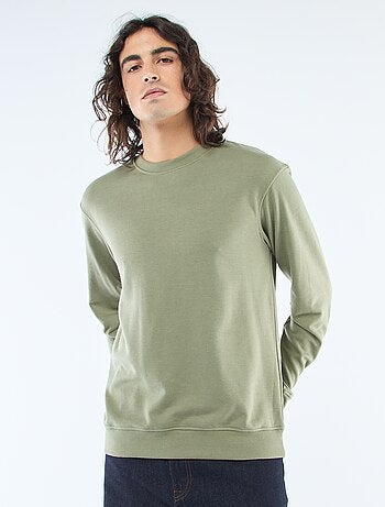 Sweat uni en molleton léger
