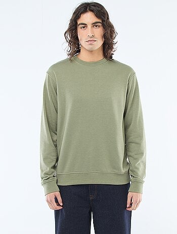 Sweat uni en molleton léger