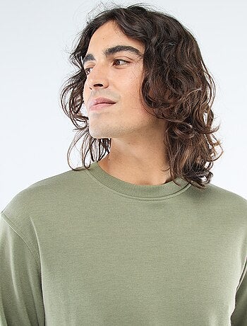 Sweat uni en molleton léger