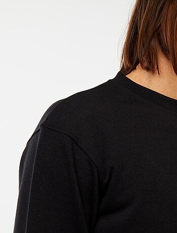 Sweat uni en molleton léger