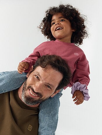 Sweat uni en molleton non gratté enfant - Kiabi