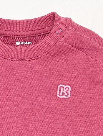 Sweat uni en molleton non gratté enfant - Kiabi