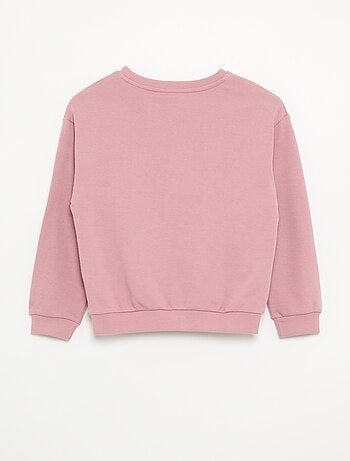Sweat uni en molleton non gratté fille - Kiabi
