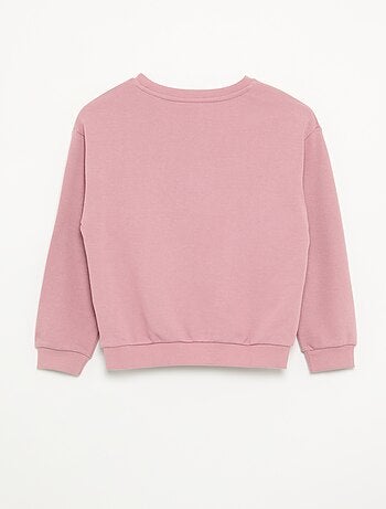 Sweat uni en molleton non gratté fille - Kiabi