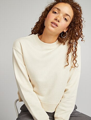 Sweat uni forme cropped