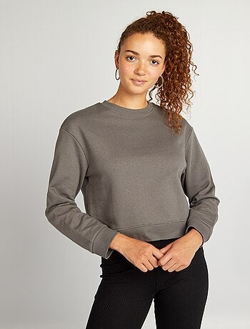 Sweat uni forme cropped