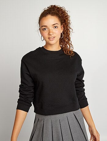 Sweat uni forme cropped