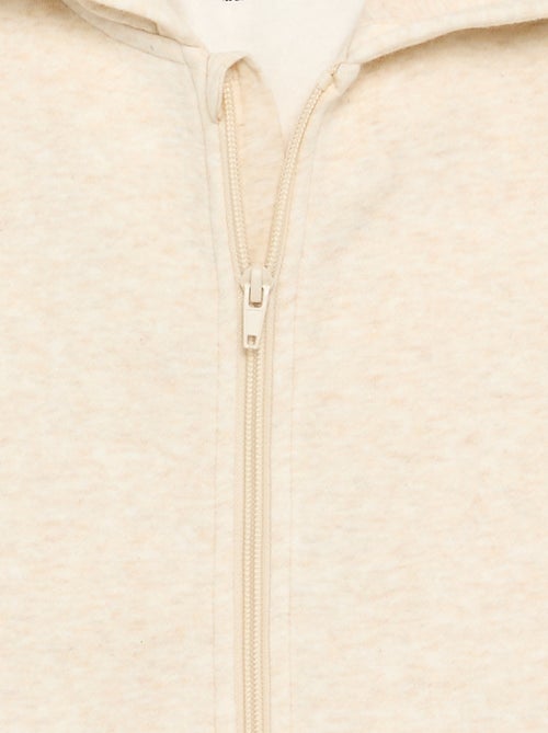 Sweat uni zippé à capuche - Kiabi Sweat uni zippé à capuche - Kiabi