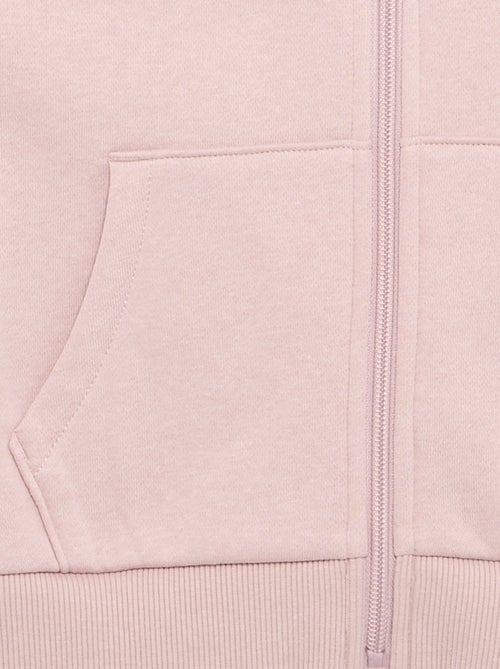 Sweat uni zippé à capuche - Kiabi Sweat uni zippé à capuche - Kiabi