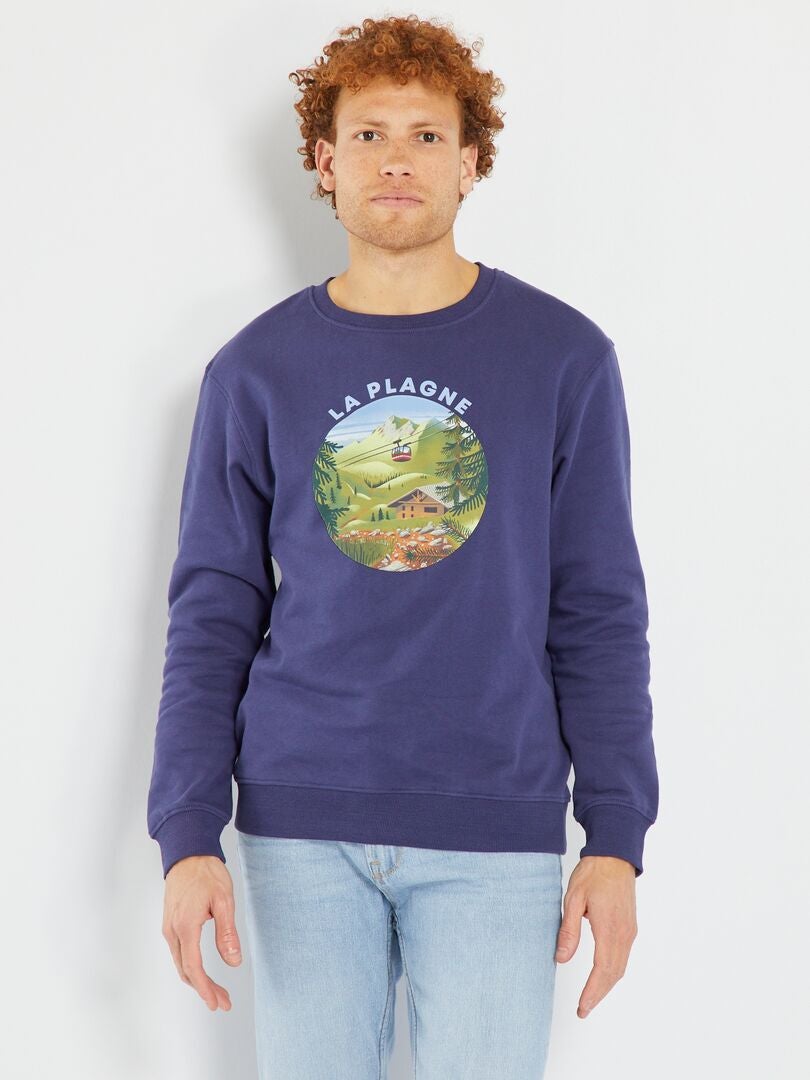 Sweat unisexe en molleton - Unisexe Bleu marine - Kiabi