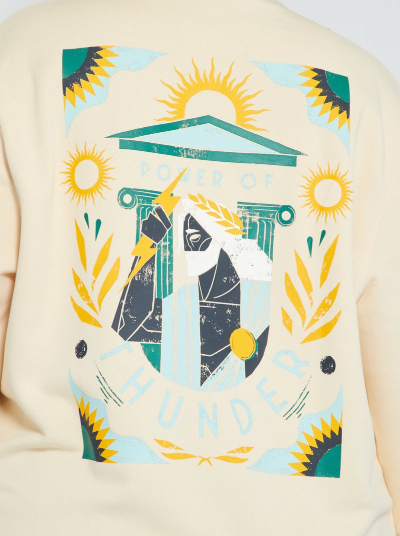 Sweat-shirt Columbia Beige Unisexe Taille L - Occasion En Parfait état, Composition 60% Coton 40% Polyester