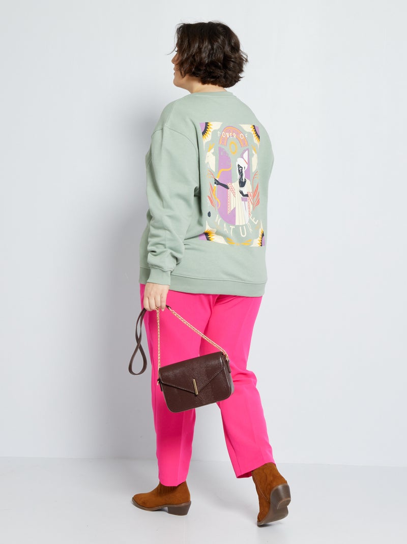 Sweat unisexe en molleton Vert - Kiabi