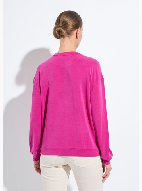 Sweat volume boite molleton brodé détail brillant - Afibel - Kiabi Sweat volume boite molleton brodé détail brillant - Afibel - Kiabi