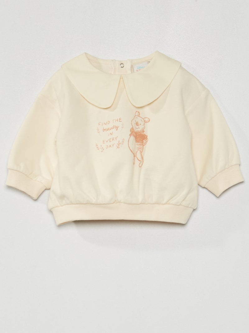 Sweat 'Winnie l'Ourson' 'Disney' Blanc - Kiabi