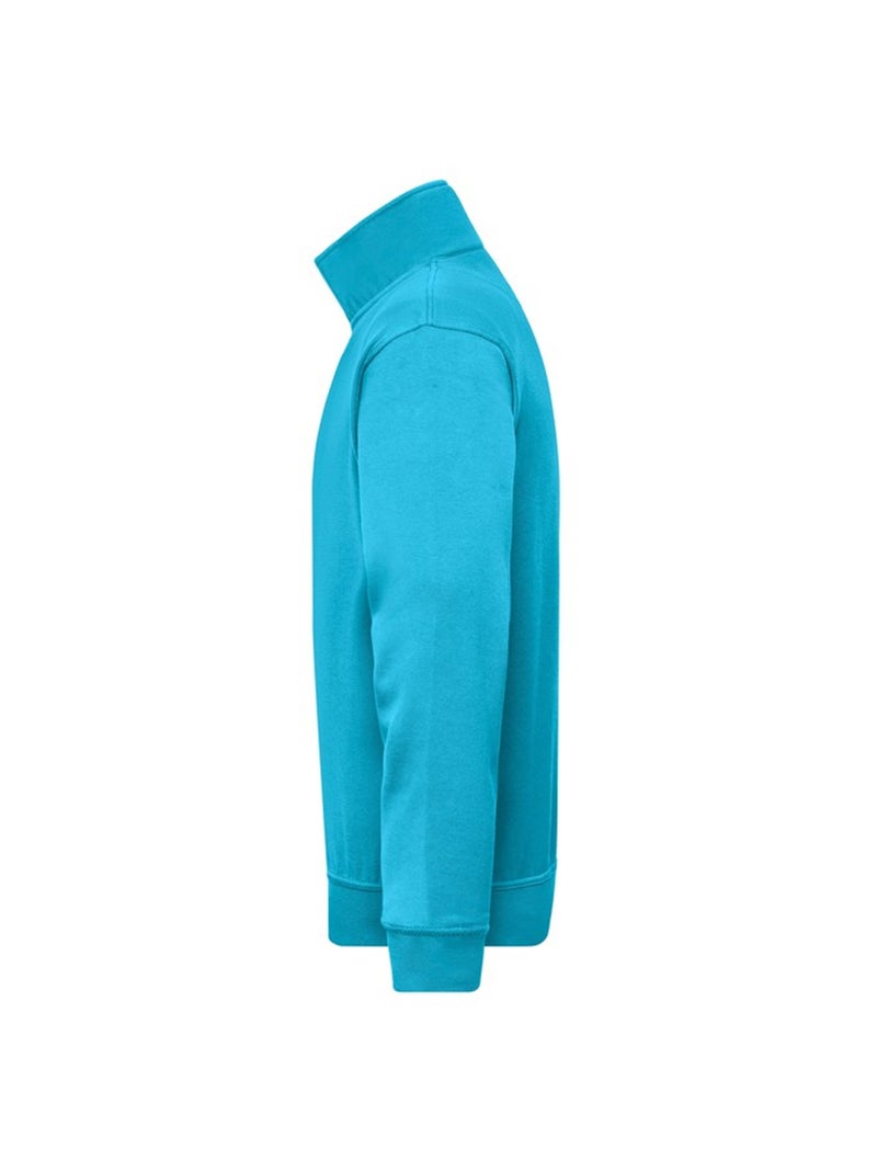 Sweat workwear - james and nicholson Bleu marine/Turquoise - Kiabi
