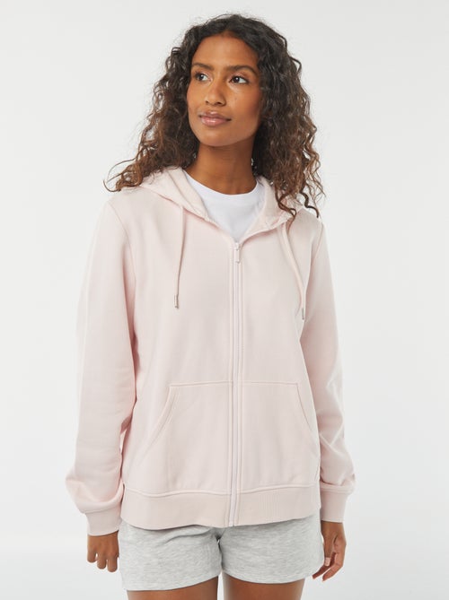 Sweat zipp? ? capuche basique - Kiabi Sweat zipp? ? capuche basique - Kiabi
