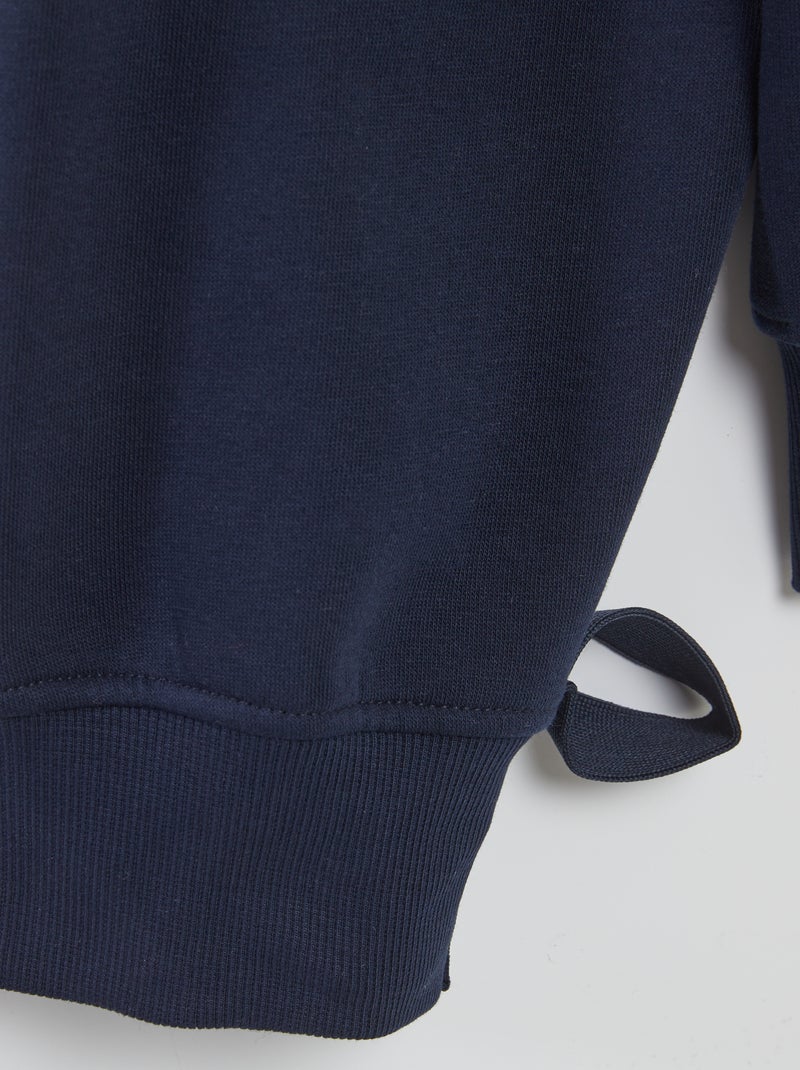 Sweat zippé - collection facile à enfiler Bleu - Kiabi