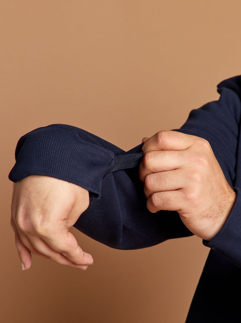 Sweat zippé - collection facile à enfiler Bleu - Kiabi