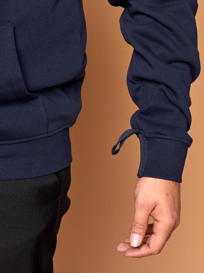 Sweat zippé - collection facile à enfiler Bleu - Kiabi