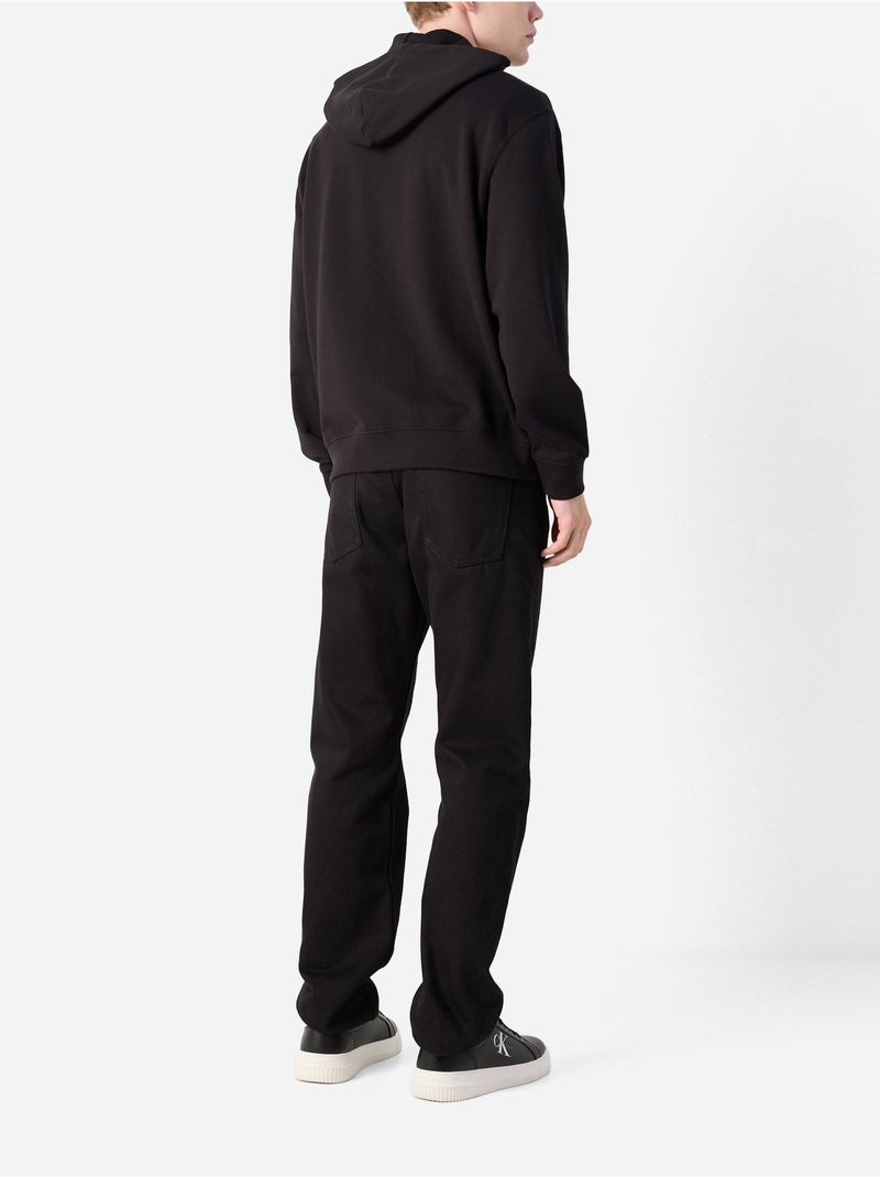 Sweat zippé à capuche - Calvin Klein Noir - Kiabi