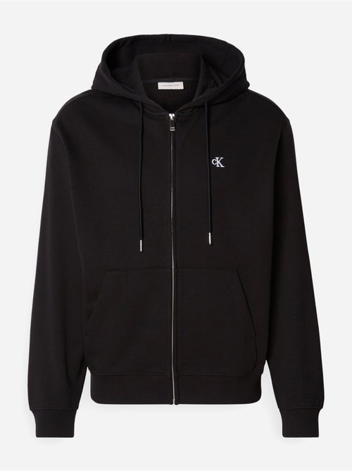 Sweat zippé à capuche - Calvin Klein - Kiabi