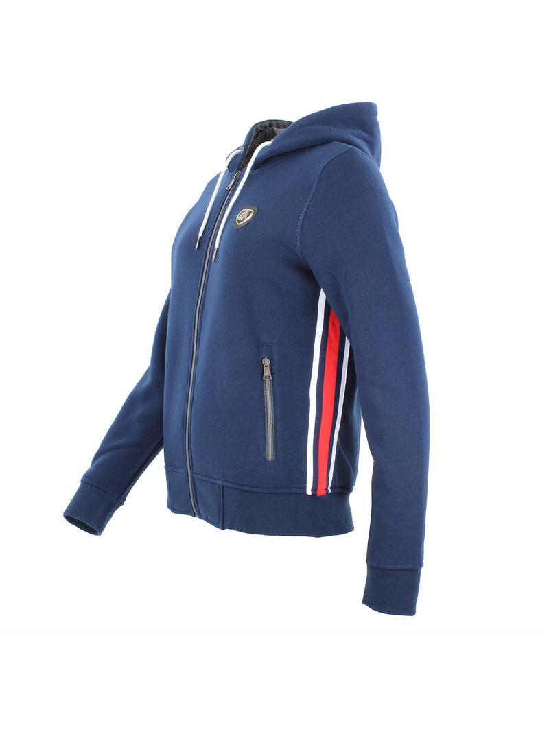 Sweat zippé à capuche   ACHARLES - PEAK MOUNTAIN Bleu marine - Kiabi