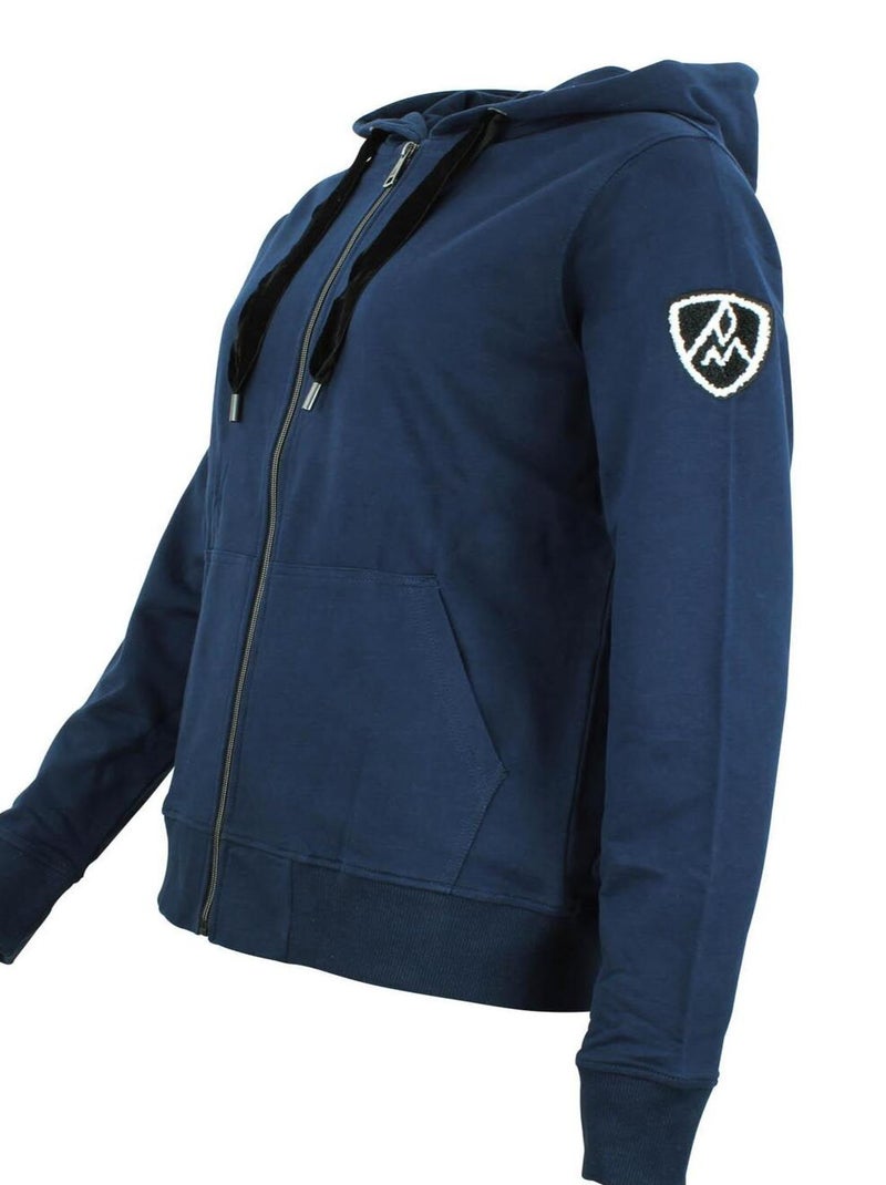 Sweat zippé à capuche   ACLARA - PEAK MOUNTAIN Bleu marine - Kiabi