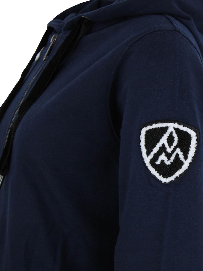 Sweat zippé à capuche   ACLARA - PEAK MOUNTAIN Bleu marine - Kiabi