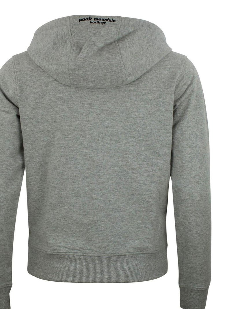Sweat zippé à capuche   ACLARA - PEAK MOUNTAIN Gris clair - Kiabi