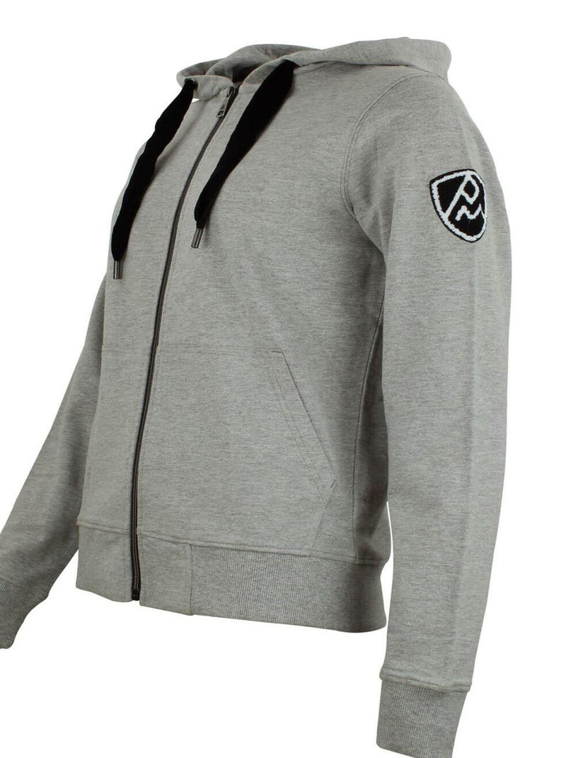 Sweat zippé à capuche   ACLARA - PEAK MOUNTAIN Gris clair - Kiabi