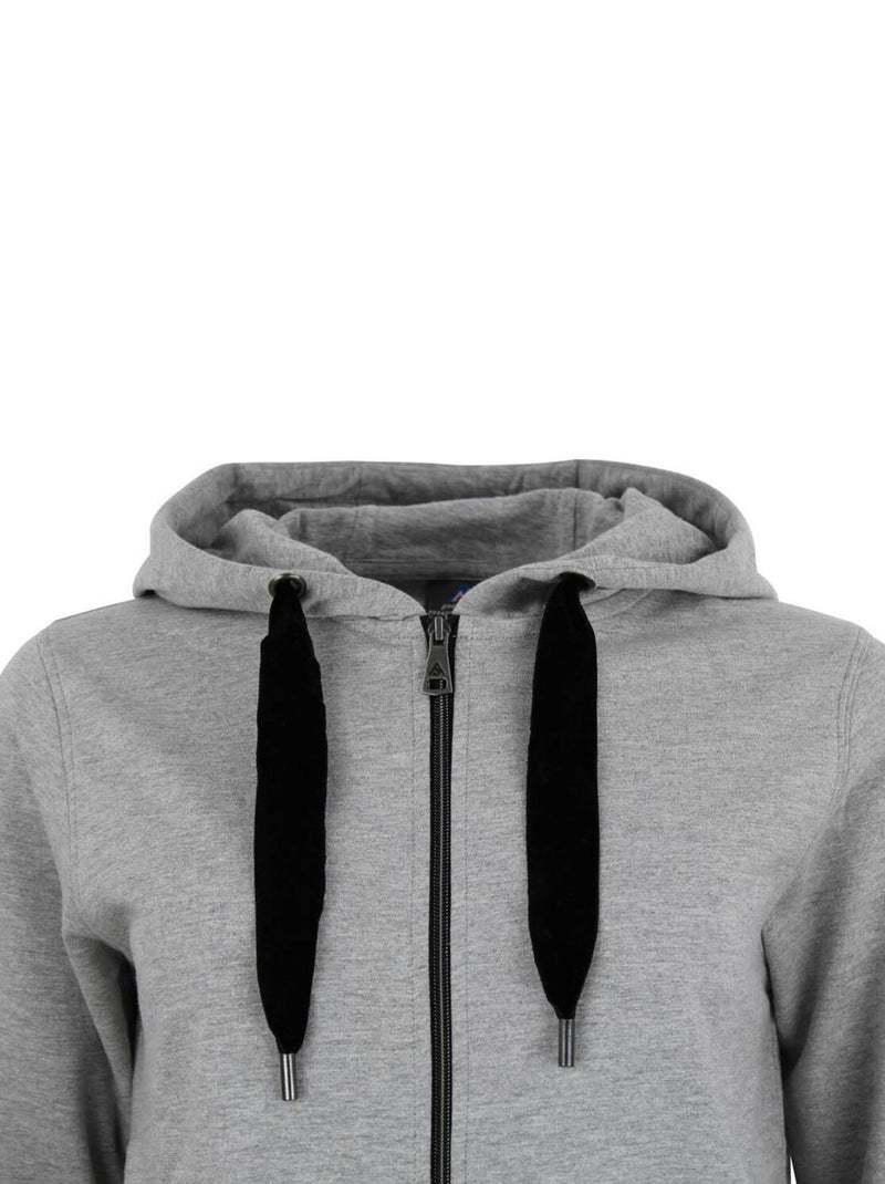 Sweat zippé à capuche   ACLARA - PEAK MOUNTAIN Gris clair - Kiabi