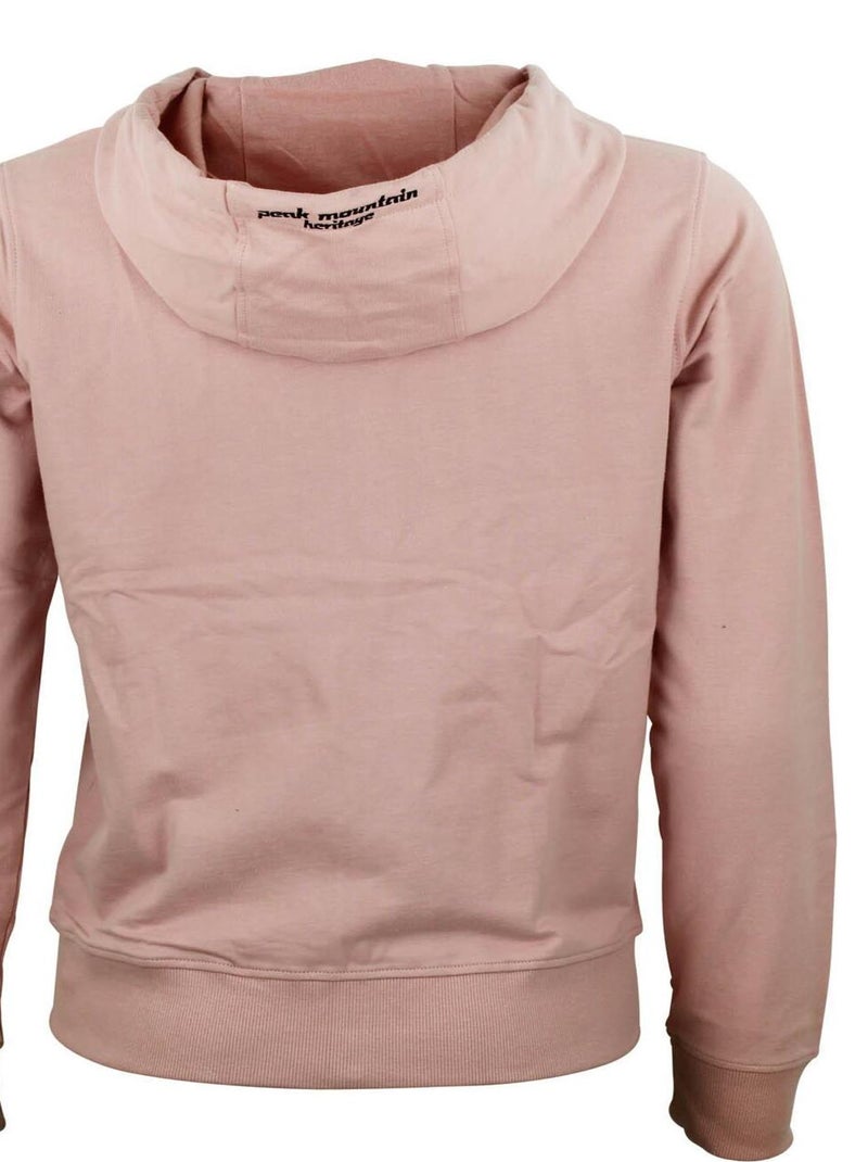 Sweat zippé à capuche   ACLARA - PEAK MOUNTAIN Rose - Kiabi