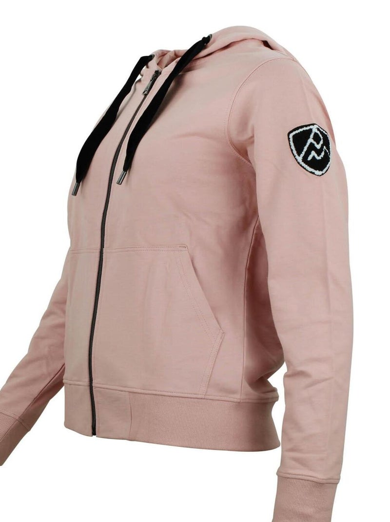 Sweat zippé à capuche   ACLARA - PEAK MOUNTAIN Rose - Kiabi