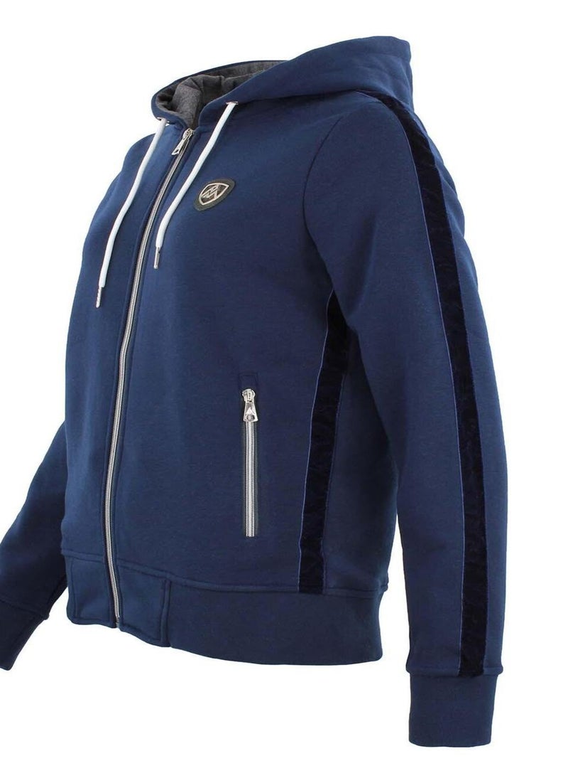 Sweat zippé à capuche   ALICE - PEAK MOUNTAIN Bleu marine - Kiabi