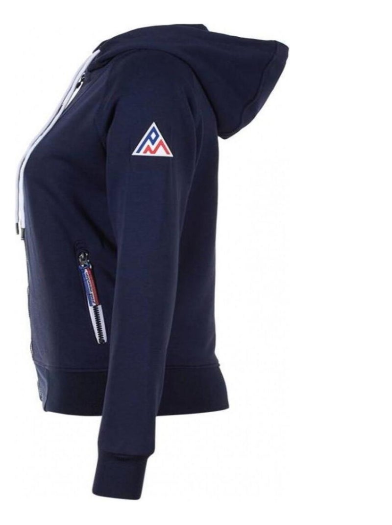 Sweat zippé à capuche   ANDORE - PEAK MOUNTAIN Bleu marine - Kiabi