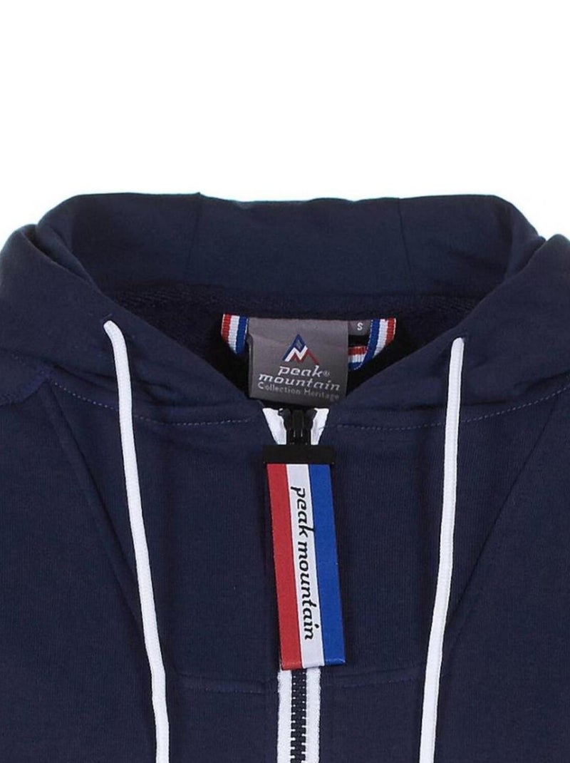 Sweat zippé à capuche   ANDORE - PEAK MOUNTAIN Bleu marine - Kiabi