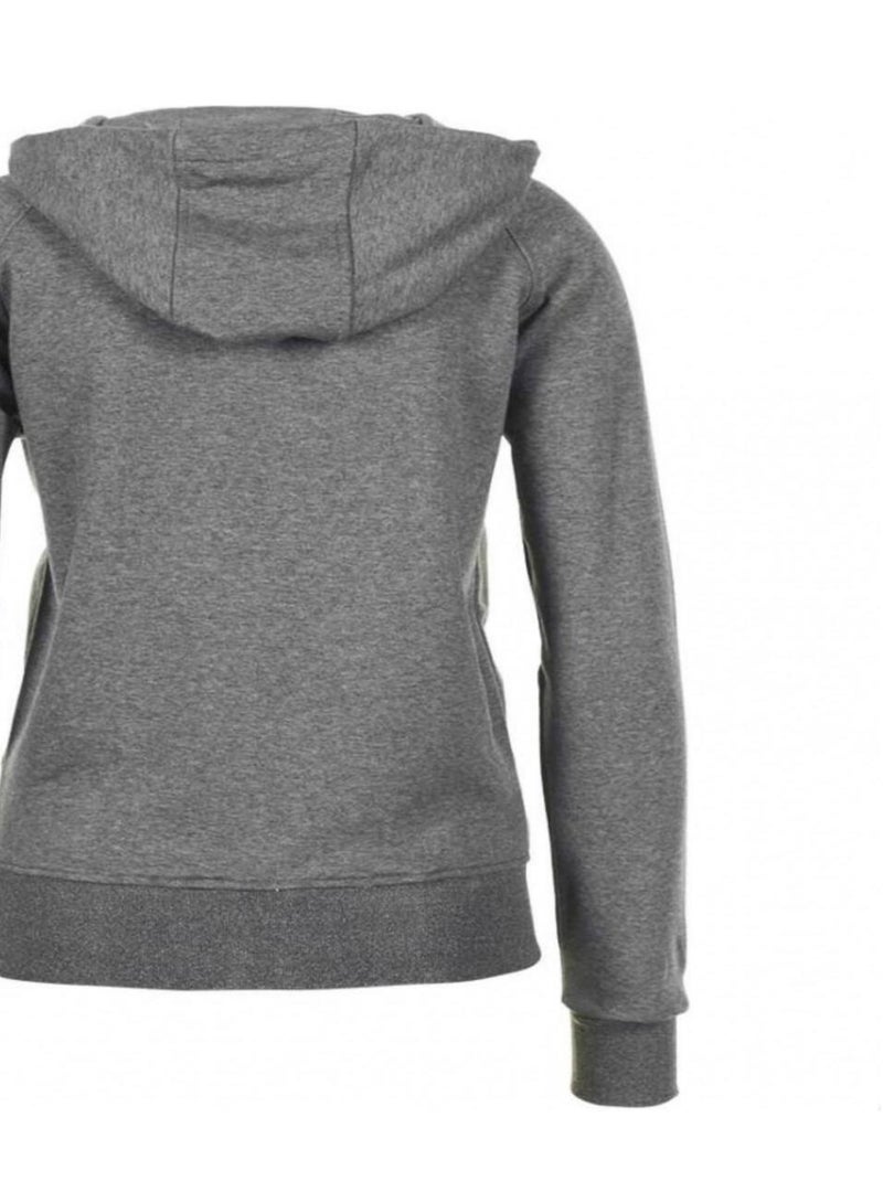 Sweat zippé à capuche   ANDORE - PEAK MOUNTAIN Gris - Kiabi