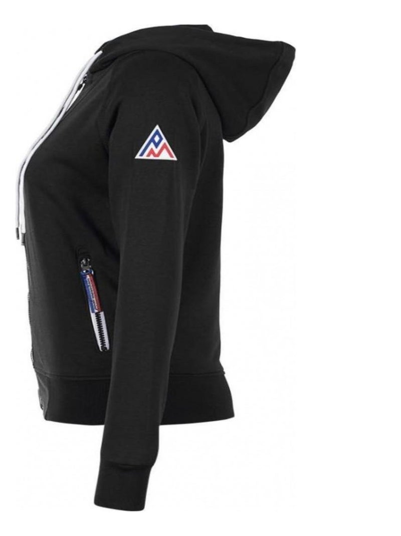 Sweat zippé à capuche   ANDORE - PEAK MOUNTAIN Noir Noir - Kiabi