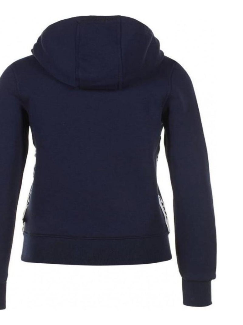 Sweat zippé à capuche   ARGENTIERE - PEAK MOUNTAIN Bleu marine - Kiabi
