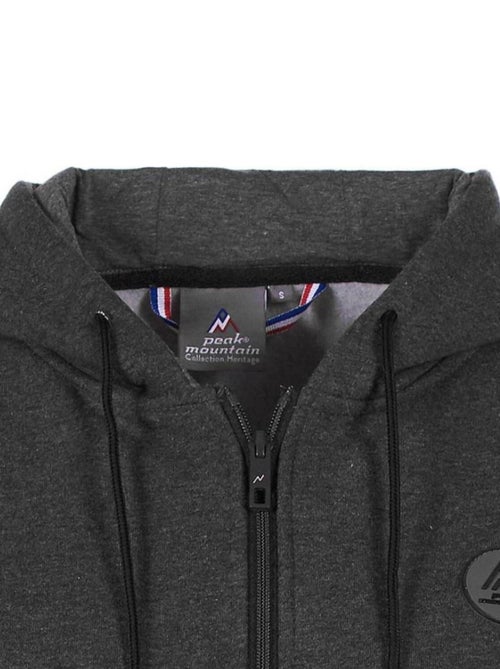 Sweat zippé à capuche   ARGENTIERE - PEAK MOUNTAIN - Kiabi