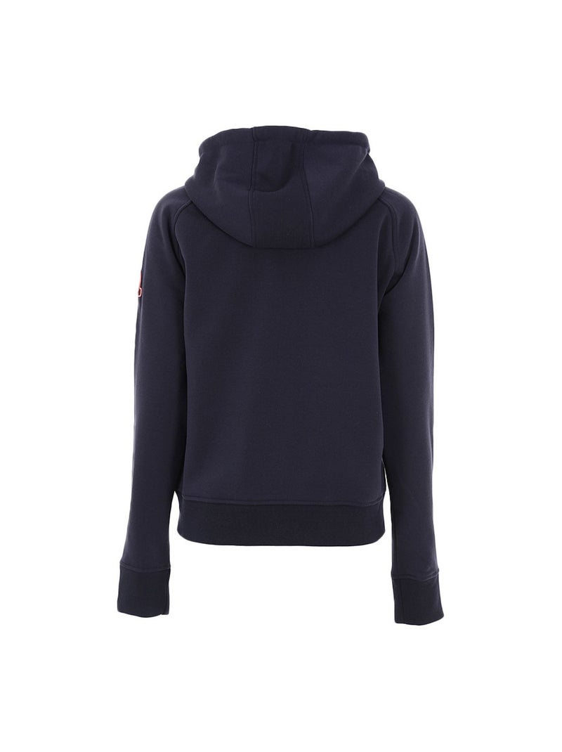 Sweat zippé à capuche   AUVY - DEGRE CELSIUS Bleu marine - Kiabi