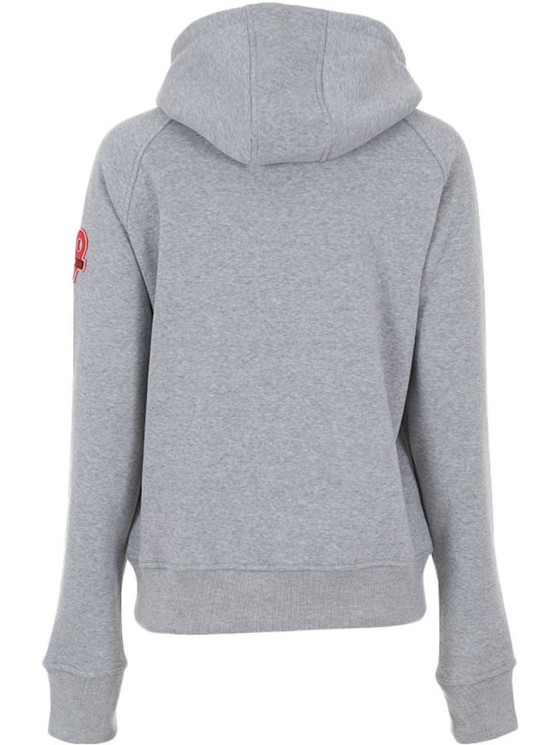 Sweat zippé à capuche   AUVY - DEGRE CELSIUS Gris - Kiabi